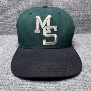 Vintage Michigan State Spartans Hat Cap Snap Back Mens NCAA Baseball New Era 90s